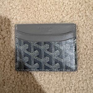 Pre owned Goyard Black and Gray Card Holder